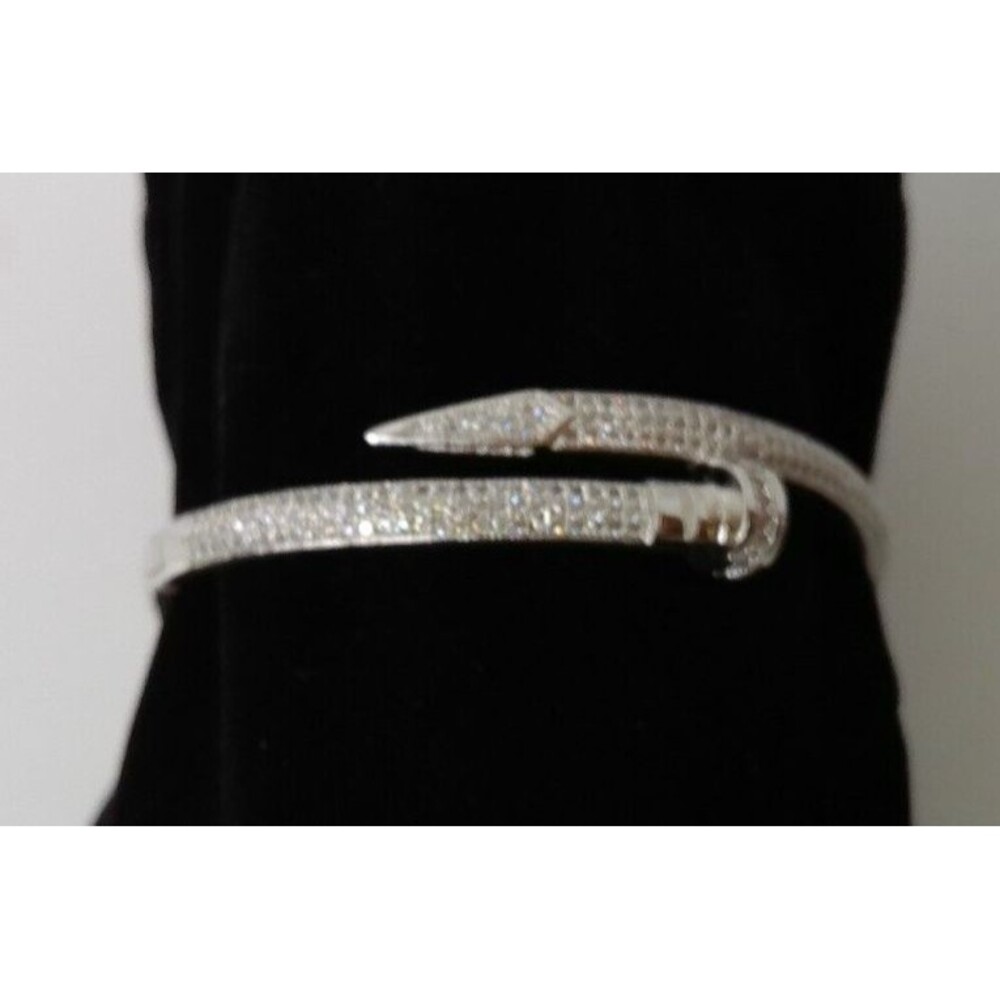 Women Bracelet Silver Metal Dazzling Fashion Jewelry Wrap Around